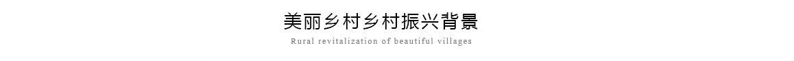 美丽乡村振兴背景