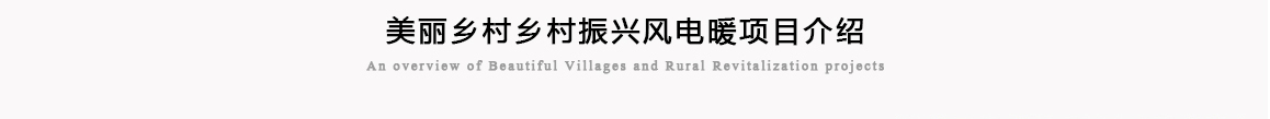 美丽乡村乡村振兴风电暖项目介绍title